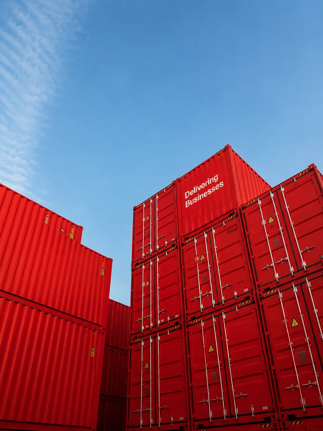 Multimodal logistics network using road and air freight